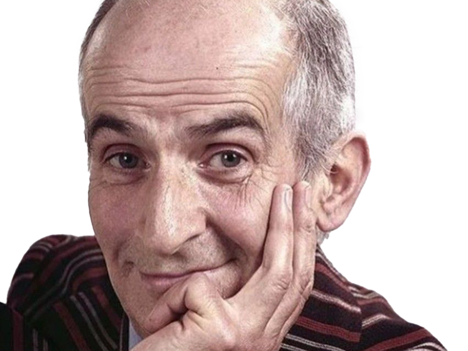 louis de funes comique acteur francais vieux grimace homme