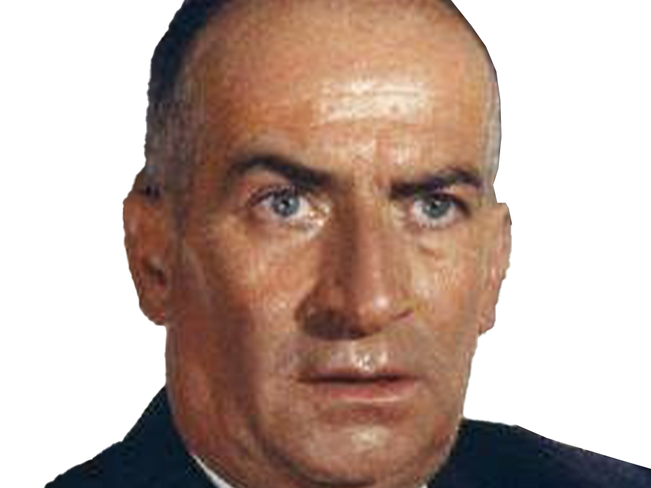 louis de funes comique acteur francais vieux grimace homme