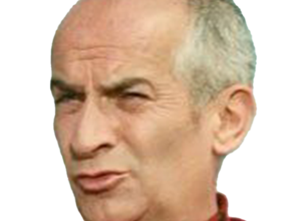 louis de funes comique acteur francais vieux grimace homme