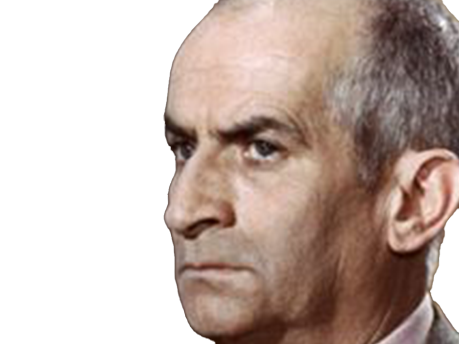 louis de funes comique acteur francais vieux grimace homme