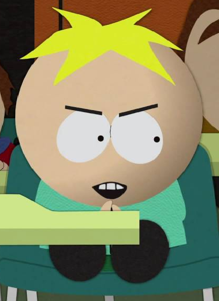 southpark meme butters troll evil south park malicieux sourire narquois smiley
