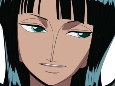 nico robin one piece ninon cheveux noirs fouineuse mysterieuse bloop