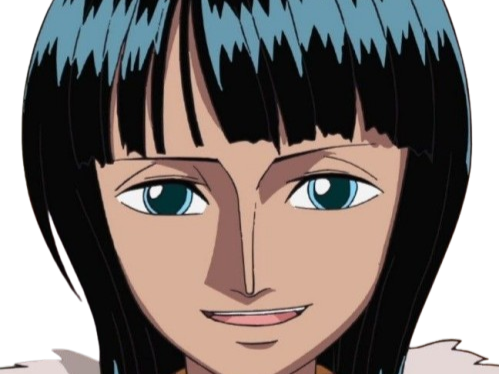 nico robin one piece ninon cheveux noirs fouineuse mysterieuse bloop