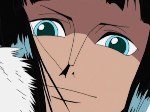 nico robin one piece ninon cheveux noirs fouineuse mysterieuse bloop