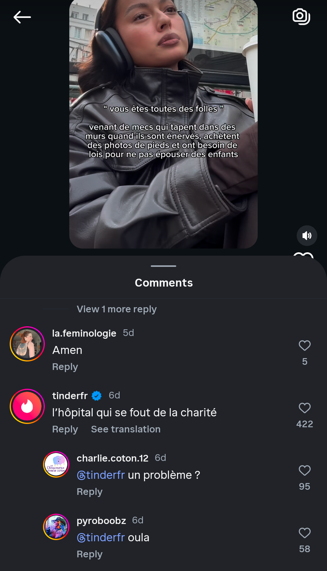 feministe misandre femme meuf fille 2026 instagram tinder cuck reel video scandale