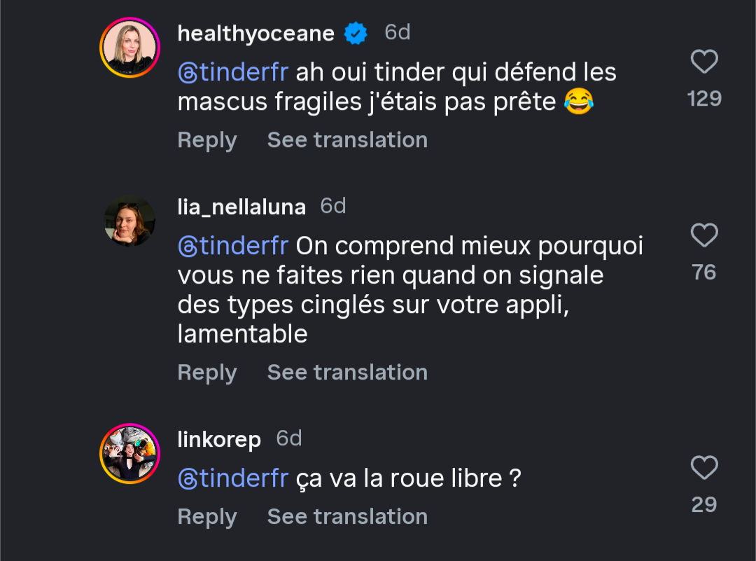 feministe misandre femme meuf fille 2026 instagram tinder cuck reel video scandale