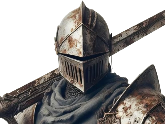 chevalier knight armure medieval medievale epee dark souls fantasy elden ring morteflamme sans-eclat moyen-age knifos