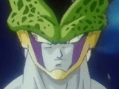 dragonball dbz cell interessant sourire malin hehe tienstienstiens gif tinnova