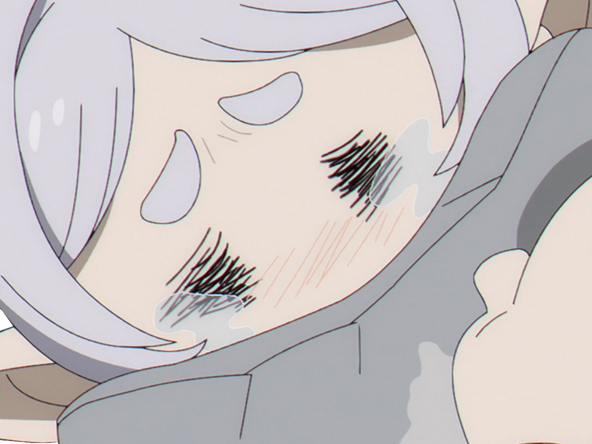 anime kikoojap frieren sousou beyond journey maredioa pleure cry larmes ouinouin coussin hug calin