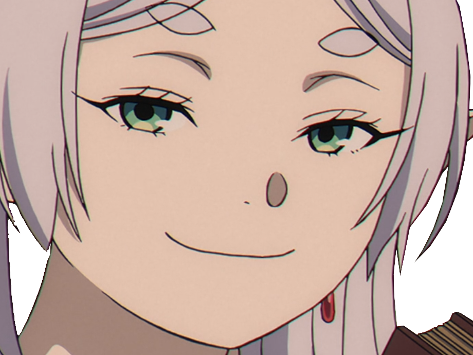 anime kikoojap frieren sousou beyond journey maredioa smirk smug sourire diabolique