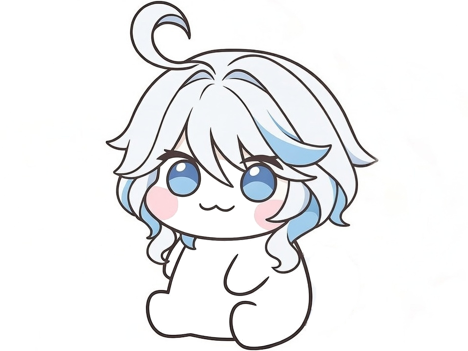 furina genshin doro assise normale bien posee