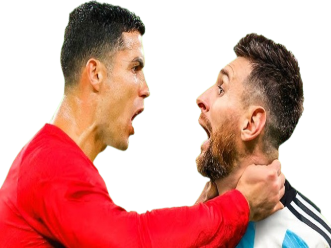 cristiano ronaldo cr7 lionel messi leo colere etrangler etranglement rage furieux jaloux jalousie rivalite rival
