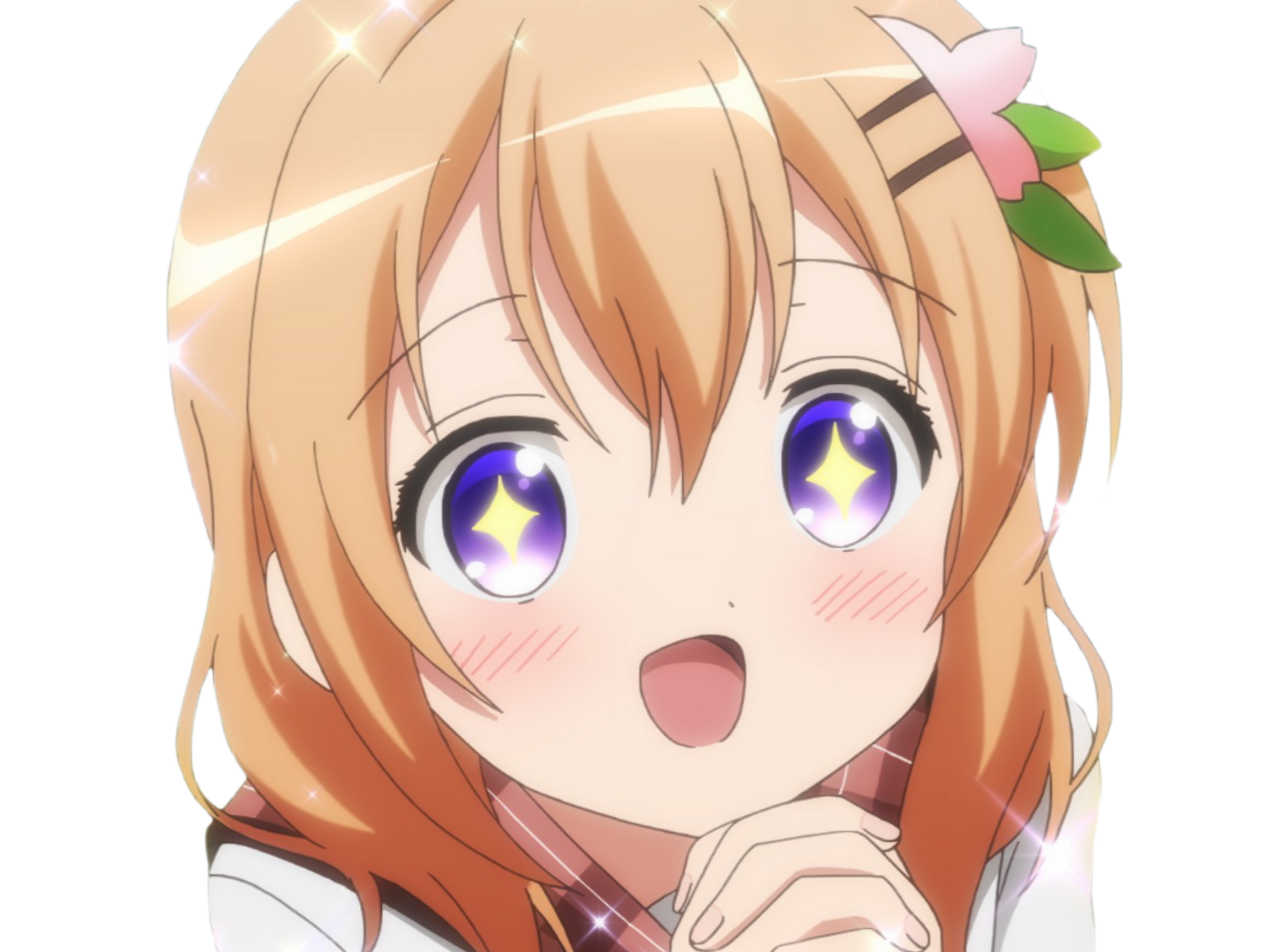 kj kikoojap hoto cocoa gochiusa gochuumon usagi contente etoile sourire blush kawaii rougit