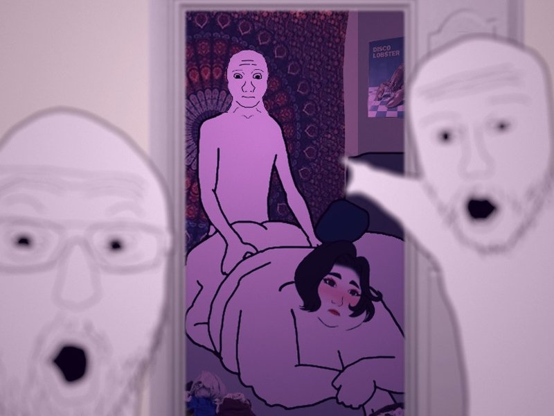 plapjak soyjak soy wojak meme 4chan grosse grasse fat fille meuf femme soja moche