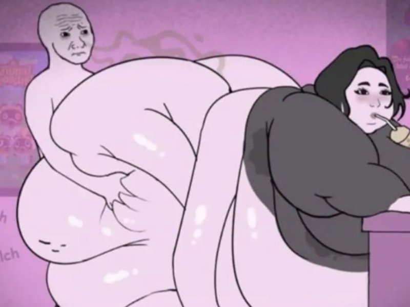 plapjak grosse grasse fat enorme baleine thon femme fille meuf meme wojak soyjak 4chan