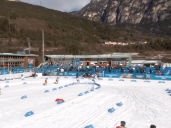 jo 2026 milano french francais ski fond triche raccourci mariokart cortina