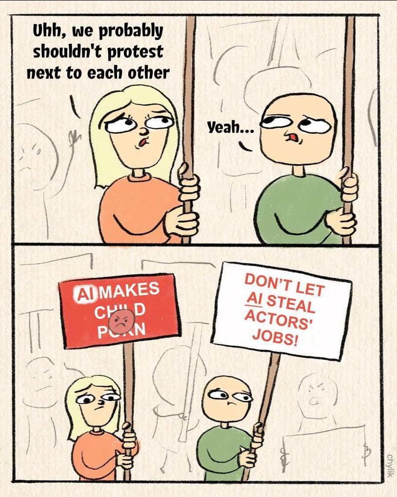 ia remplacement acteur manif lfi cuck gauchiste