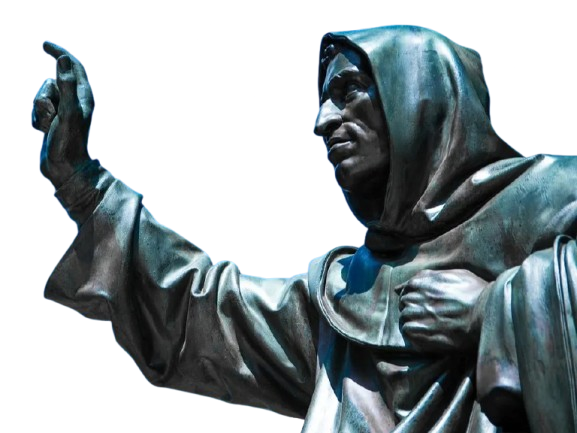 savonarole sermon statue enerve pretre serieux prophete florence italien