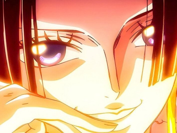 boa hancock one piece waifu cheveux noirs boucles oreille serpent bloop