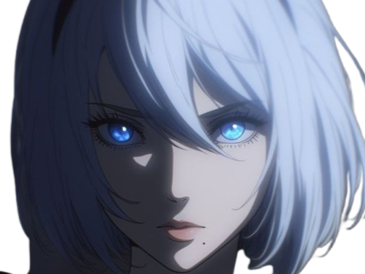 2b nier automata cheveux blancs yeux bleux opale bloop