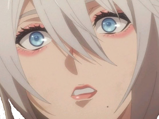 2b nier automata cheveux blancs yeux bleux opale bloop