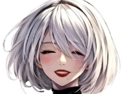 2b nier automata cheveux blancs yeux bleux opale bloop