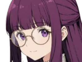 fern frieren cheveux violets yeux bloop