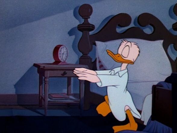 duck somnambule lit dort endormi leve dirige jeux olympiques donald