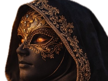 masque carnaval mystere noir venitien italie capuche