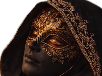 masque carnaval mystere noir venitien italie capuche