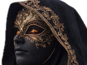 masque carnaval mystere noir venitien italie capuche