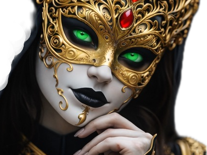 masque mystere venitien italie vert or carnaval