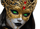 masque-mystere-venitien-italie-vert-or-carnaval