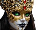 masque-mystere-venitien-italie-vert-or-carnaval