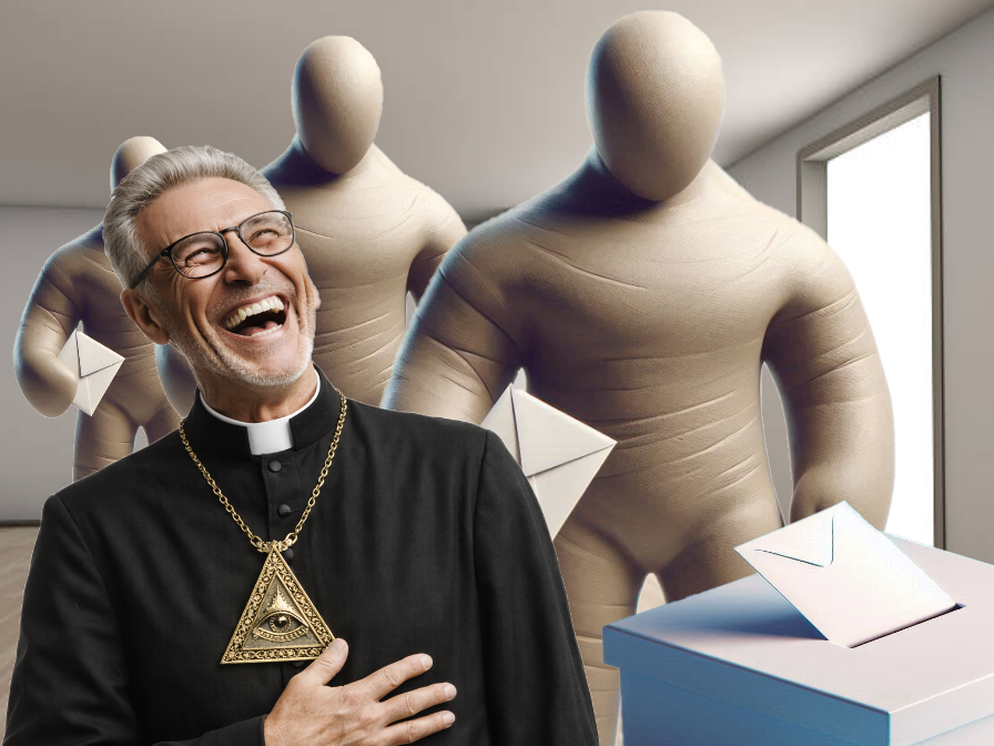 golem vote voter presidentielle legislative argile illuminati franc macon merci parti politique