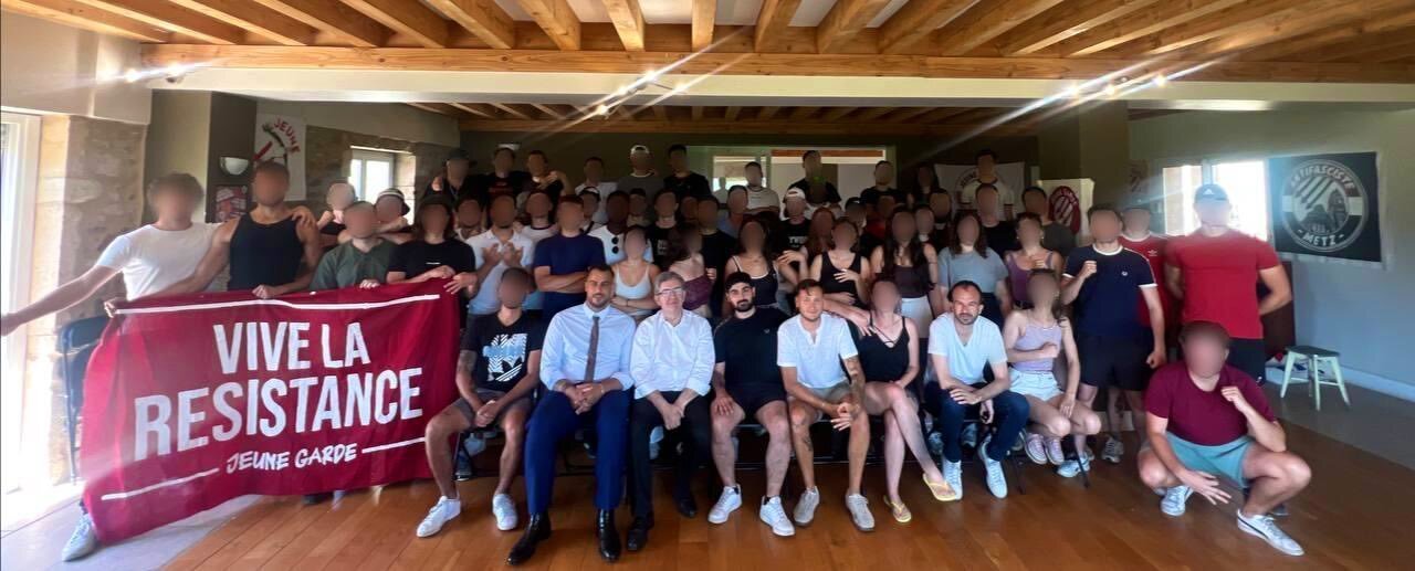 jeune garde gauche antifa gaucho lfi melenchon bompard arnault gauchiasse fdp milice fasciste