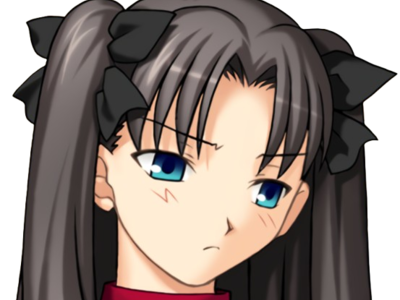 rin tohsaka fate stay night kj kikoojap visual novel blush rougit mecontent angry boude pout