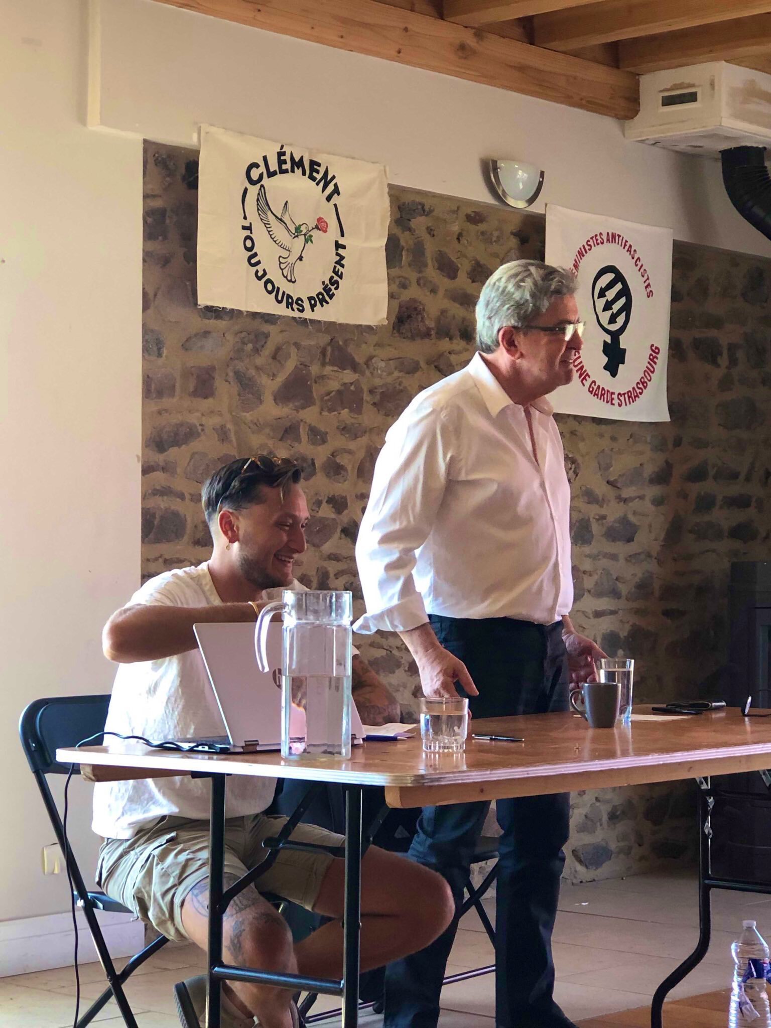 melenchen raphael arnault milice nazi fasciste gaucho antifa raciste haine race rage lfi