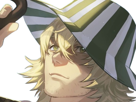 kisuke urahara bleach chapeau vert cheveux blonds opimissime bloop