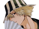 kisuke-urahara-bleach-chapeau-vert-cheveux-blonds-opimissime-bloop