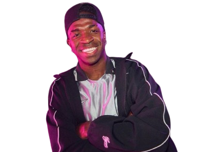 vinicius junior vini jr sourire rire colgate narquois ragebait bras croise casquette bait moqueur beau
