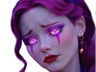 cirque violet waifu femme clown