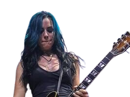alexandra alex snowden heckendorf guitariste americaine doll skin tallah metal femme