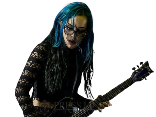 alexandra alex snowden heckendorf guitariste americaine doll skin tallah metal femme