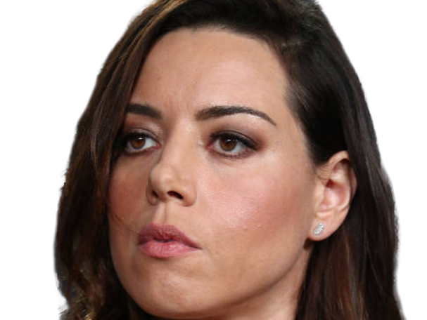 aubrey plaza actrice americaine femme brune trentaine trentenaire peau mat