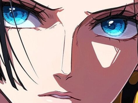 boa hancock one piece cheveux noirs yeux bleus boucle oreille serpent waifu bloop