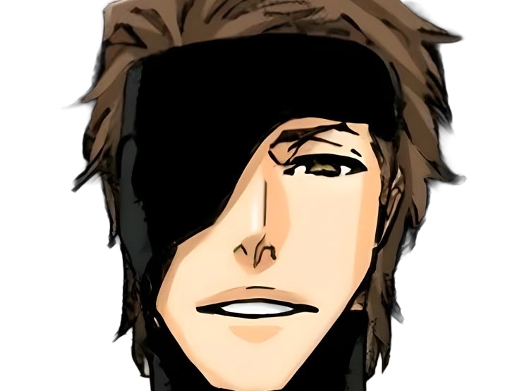sosuke aizen bleach tybw anime manga shinigami capitaine 5eme-division scelle antagoniste bandeau-oeil cheveux-bruns yeux-marrons just-as-planned