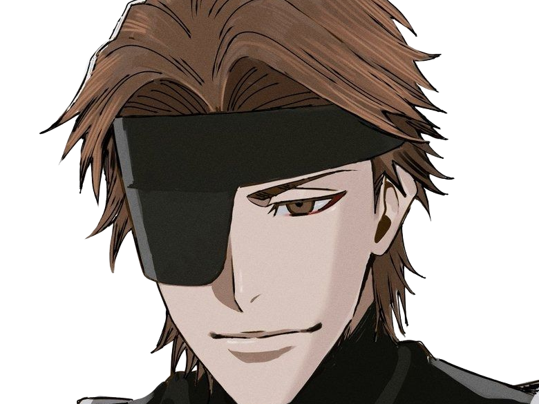 sosuke aizen bleach tybw anime manga shinigami capitaine 5eme-division scelle antagoniste bandeau-oeil cheveux-bruns yeux-marrons just-as-planned