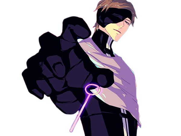 sosuke aizen bleach tybw anime manga shinigami capitaine 5eme-division scelle antagoniste bandeau-oeil cheveux-bruns yeux-marrons just-as-planned