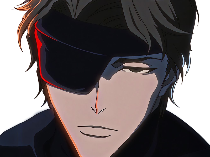 sosuke aizen bleach tybw anime manga shinigami capitaine 5eme-division scelle antagoniste bandeau-oeil cheveux-bruns yeux-marrons just-as-planned
